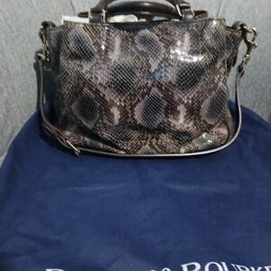 Dooney & Bourke Brown Snake Print Women's Bag